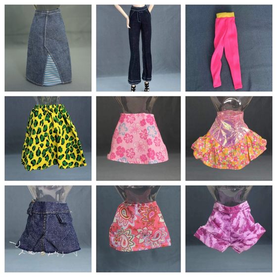 58 yuan free shipping Baba doll clothing single -piece skirt and pants dressing doll clothing jacket DIY free to wear five