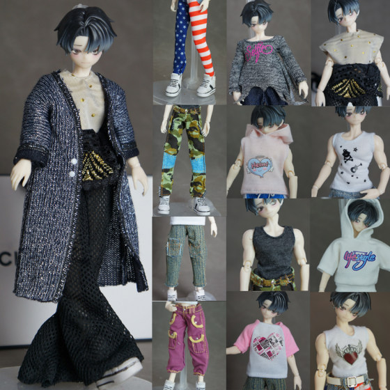 Sicily past body body clothes wear BJD clothes 8 points doll clothes top sweatshirt T-shirt shorts