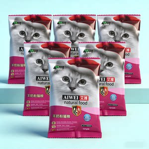
Cat food bagged goat milk powder cat food for adult and young cats full price nutritional freeze-dried food natural food pet cat food trial pack