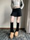 Korean authentic purchasing agent 2024 spring new ins new side button vertical stripe pleated sweet skirt