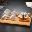Ấm trà thủy tinh chịu nhiệt, bộ trà Kung Fu chịu nhiệt và chống cháy nổ, ấm ​​trà trong suốt có phin lọc, tách trà những bộ bình trà đẹp bộ ấm trà đạo tử sa