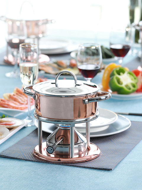 Kisag Wae Holding Small Hot Pot Hot Pot Copper Copper Golden 16cm Small Hot Pot Furnishing Hot Pot gas furnace