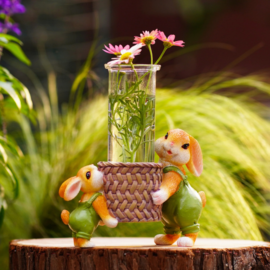 レジン多肉植物ポット - 模造石臼アヒルプランター