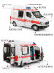 120 ambulance toy super large boy girl alloy 110 police car model children's fire toy car