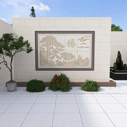 Decorative Wall Tiles, Relief Tiles, Courtyard Exterior Wall Tiles, Pine and Crane Longevity Tiles, Entrance Wall Tiles, Fence Tiles