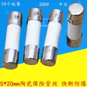 Cầu chì gốm 5*20 mm Cầu chì thổi nhanh F1A/2/3/4/5/6/8/10/15A 250V gốm