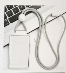 Icar Experience Center Card Holder Metal Card Holder Store Id Card Holder Double-Sided Transparent Badge Holder Fashionable Round Rope