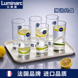 Lemeiya Glass Cup Household Water Cup Milk Cup Tea Cup Transparent High Temperature Resistant Living Room Drinking Cup Set of 6