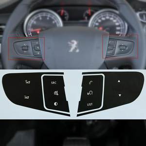 Adapted to Dongfeng Peugeot 3008 408 multi-function steering wheel button multi-function switch paint removal repair car stickers
