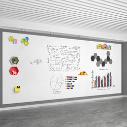 Thickened Double-Layer Magnetic Whiteboard Wall Sticker for Office Meetings, Magnetic Home Use, Magnetic Graffiti Wall, Teaching Projection, Easy to Erase