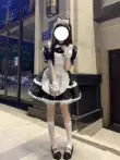 cosplay nữ sinh sexy Mèo hầu gái trang phục cos lolita đen trắng cổ điển tạp dề chuông dễ thương gợi cảm lolita Plus size cosplay hầu gái 18 cosplay hầu gái anime 