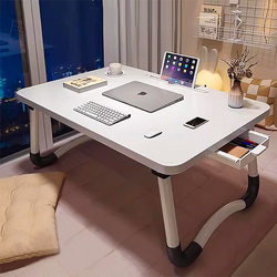 Home Laptop Desk, Bay Window Office Table, Student Dormitory Foldable Bed Table, Portable