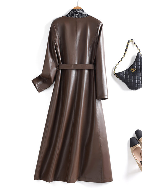 Spring coat women autumn new brand heavy clothes genuine leather