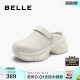 Belle women's shoes thick sole hole shoes for women's new style can be worn outside and heightened toe outside and half slippers B1897BH4