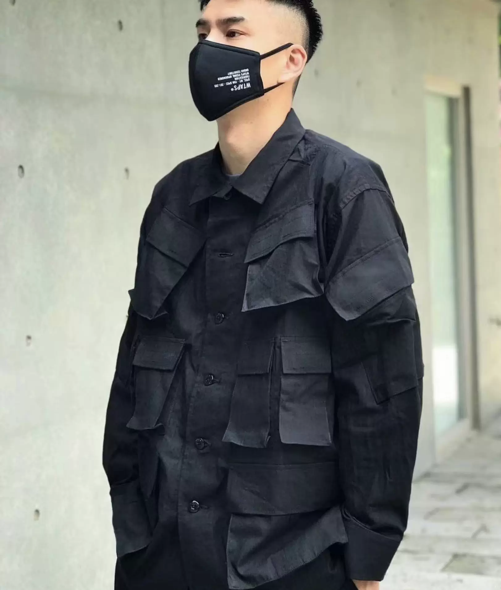 现货WTAPS MODULAR / LS / COTTON. RIPSTOP防撕布十袋衬衫夹克-Taobao