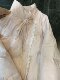 Large -size powder beep sweet bow printing cotton clothes women's winter unique super beautiful short bun jacket tide