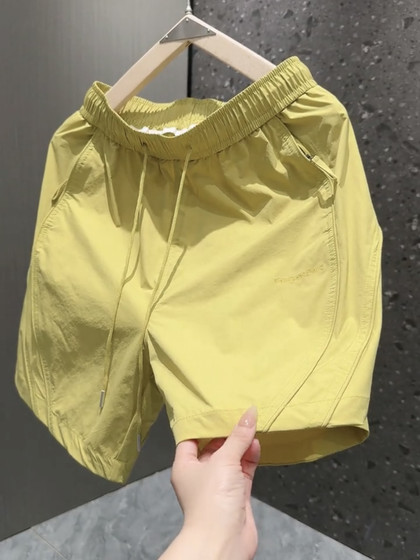 
YYDS summer men's casual shorts pants zipper pocket quick-drying fashion brand sports pants fashionable versatile quarter-finger pants men