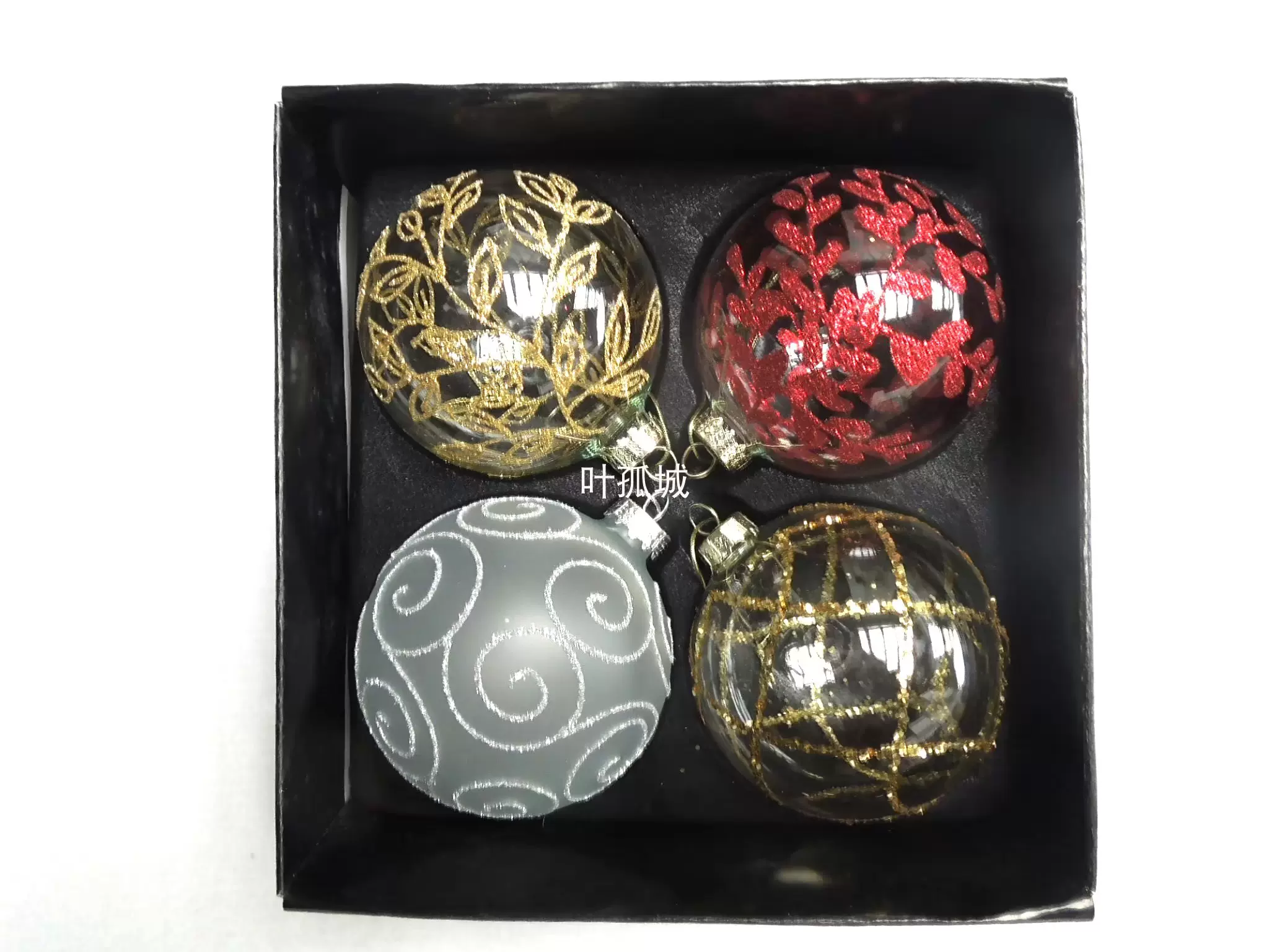 新款圣诞球 圣诞树装饰品 圣诞节挂件 悬挂玻璃球 玻璃工艺品挂件