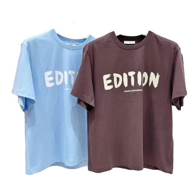 AUS ED Same Women s Short sleeved T shirt 2024 Summer Artistic Letter Aus ed same women s short sleeved t shirt 2024 summer artistic letter