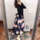 2025 new products, avant-garde street, pioneer design, satin hard-print skirt, elegant princess skirt, women's clothing