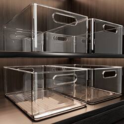 Storage Basket Acrylic Storage Box Transparent Organizer for Miscellaneous Items Snacks Desktop Rectangular Storage Plastic Box Books