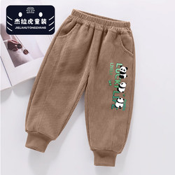Children's Pants Spring and Autumn New Style Medium and Large Children Thin Sports Pants Corduroy Long Pants Versatile Casual Trendy Style