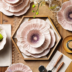 Dishes and Bowls Set for Home Use 2026 New Underglaze Color Ceramic Chopsticks Embossed Retro Chinese Housewarming Gift Newlywed Tableware