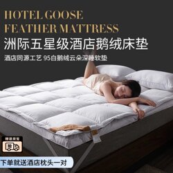 Intercontinental Five-Star Hotel 95% White Goose down Mattress Double-Layer down Hotel Mattress Home Warm Pad Bedding