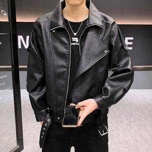 
Leather jacket men's autumn and winter men's trendy 2025 new jacket windproof motorcycle leather clothes mature winter jacket plus velvet