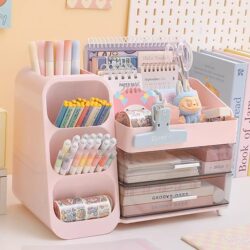 Desktop Storage Box Drawer-Type Student Dormitory Desk Stationery Large-Capacity Storage Rack Multi-Functional Desk Pen Holder
