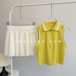 High-End Badminton Suit for Women, Summer Golf Gym Sports Skirt, Professional Yoga Tennis Suit