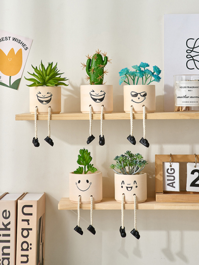 小さな植木鉢　多肉植物セラミックガーデンプランター盆栽デスクトップ装飾　２個 小さな植木鉢 多肉植物セラミックガーデンプランター盆栽