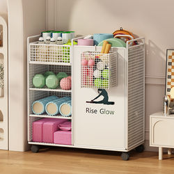 Yoga Mat Storage Basket, Home Sports Equipment Ball Organizer, Foam Roller Dumbbell Rack, Fitness Equipment Storage Rack