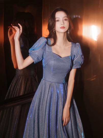 Starry Sky Long Dress - A-Line Formal Gown