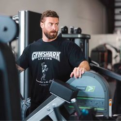 Shark Arnold Short-Sleeve Combed Cotton European Size American Version Loose Short-Sleeve Fitness Bodybuilding American Version Muscle Olympics T-Shirt