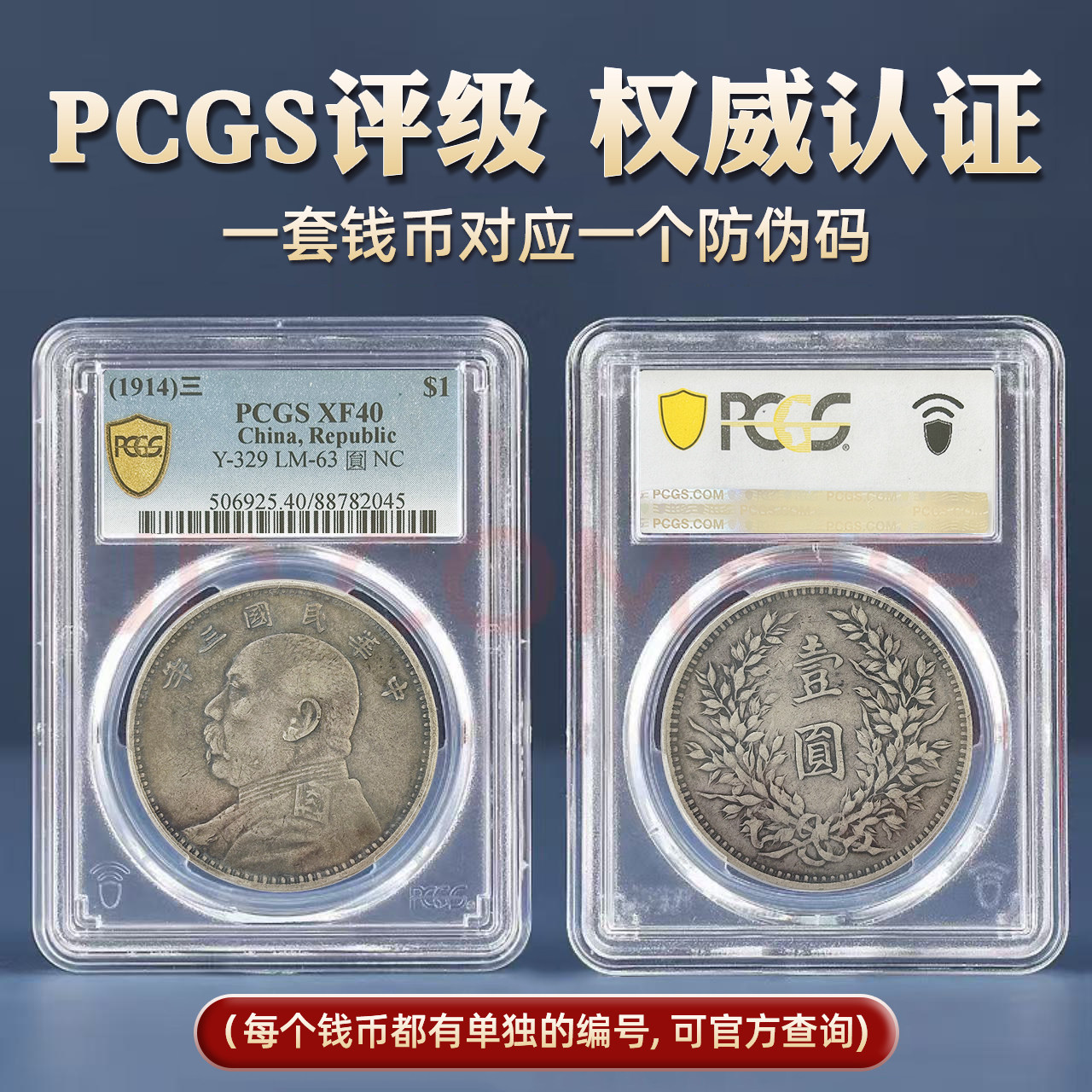 PCGS XF45袁大头-淘宝逛一逛