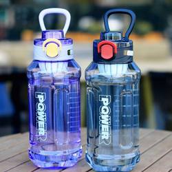 Summer Large-Capacity Outdoor Sports and Fitness Water Bottle, Portable Filter Tea Cup, Anti-Fall Student Drinking Cup for Men and Women