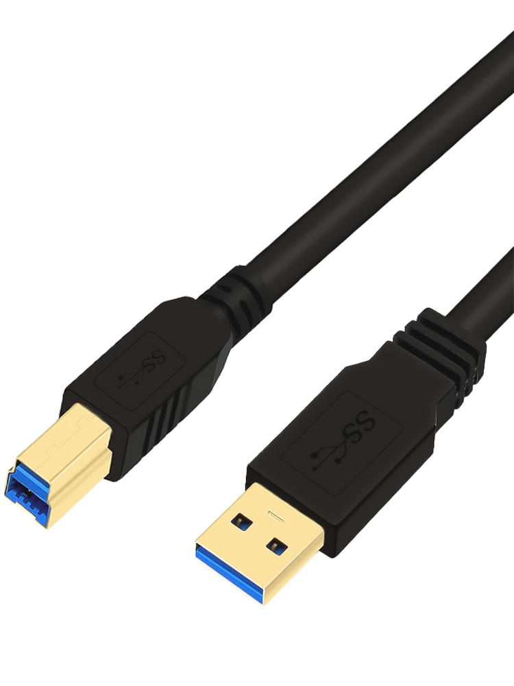 USB3.0 type B方口数据线硬盘盒打印机摄像头电脑连接线/适用DELL戴尔三星HP艺卓显示器高速上行线-淘宝网