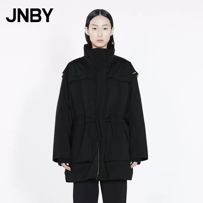 折扣新品】JNBY/江南布衣21冬羽绒服女立领中长款5L0C22570-Taobao