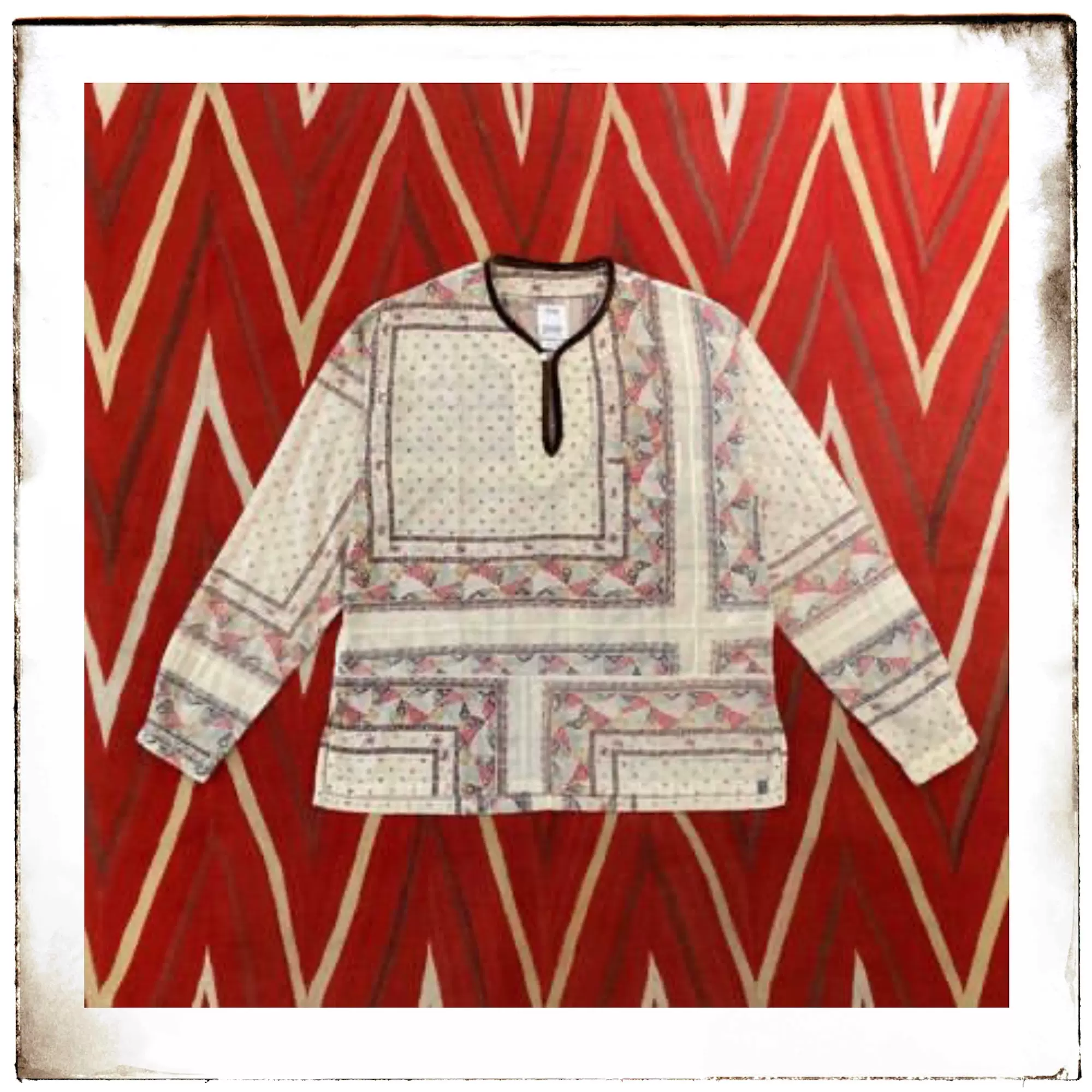 VISVIM TUNIC P.O PATCHWORK N.D 1 IVORY | nate-hospital.com