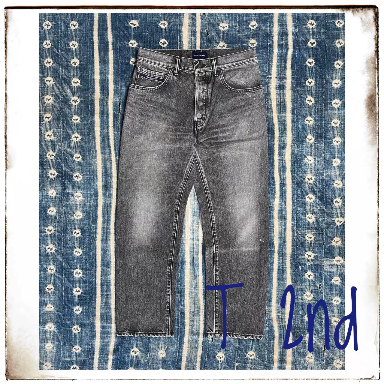 现货 DESCENDANT 19SS 1986 REG SIZE JEANS 水洗破坏牛仔裤 直筒-Taobao