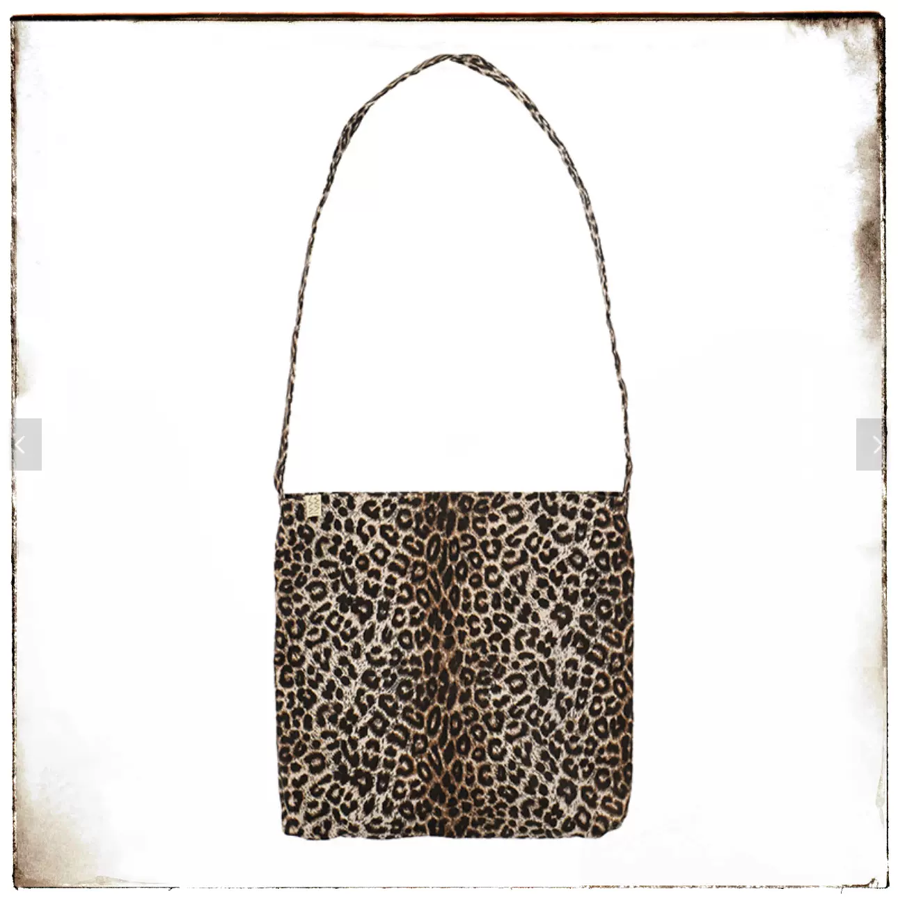 代购VISVIM 23SS SPOT ITEM RECORD BAG LEOPARD 豹纹单肩包棉麻-Taobao 