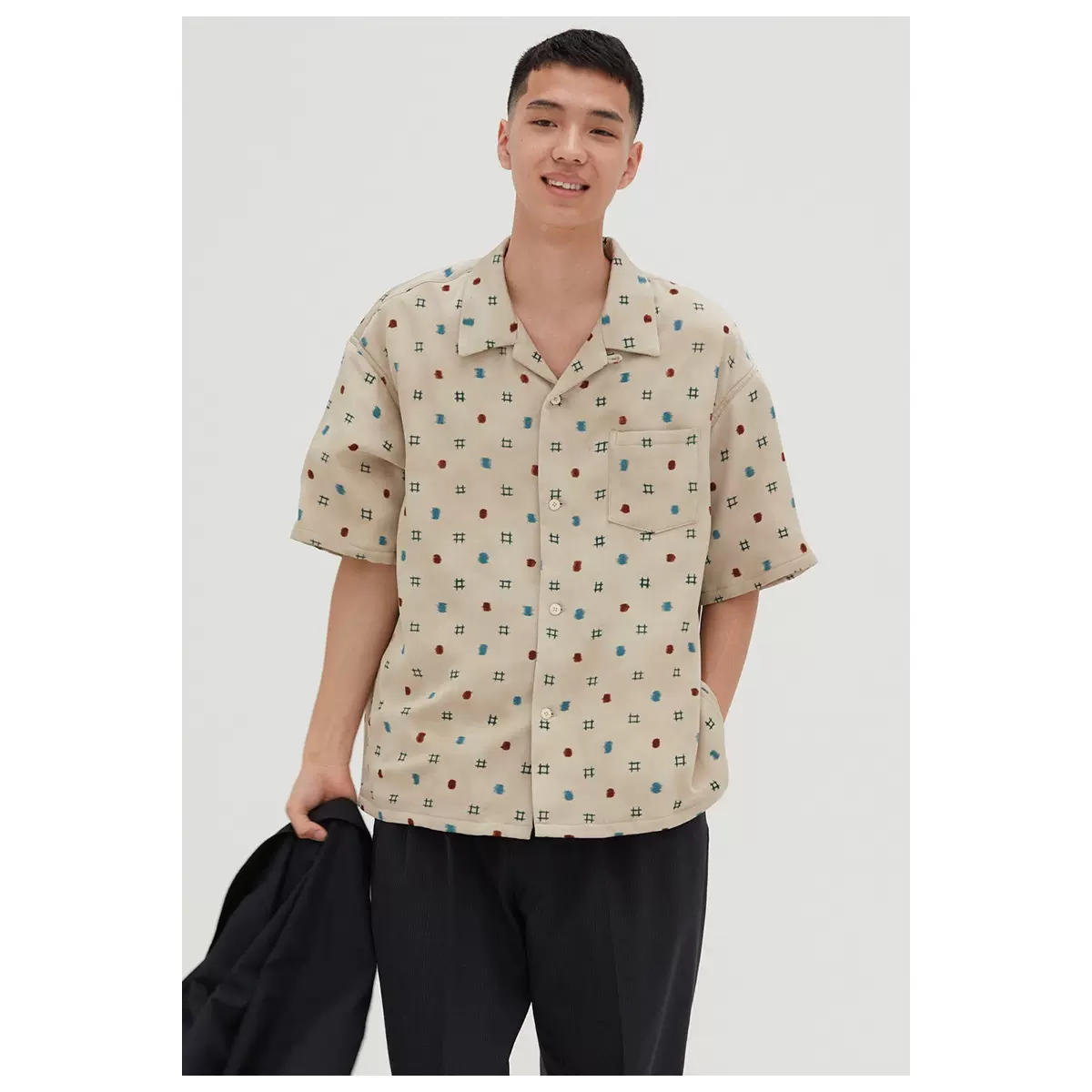 代购VISVIM 25SS WALLIS SHIRT S/S (MAWATA SILK) 真丝短袖衬衫