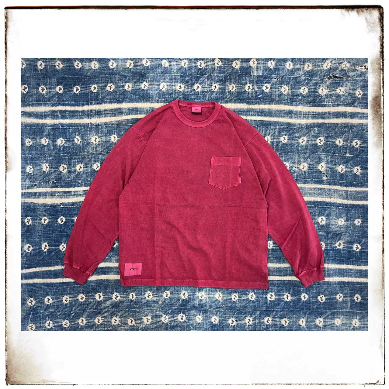 新品 未開封 19SS WTAPS BLANK LS 02 ブルー M BLUE ブランク Tシャツ ロンT ダブルタップス