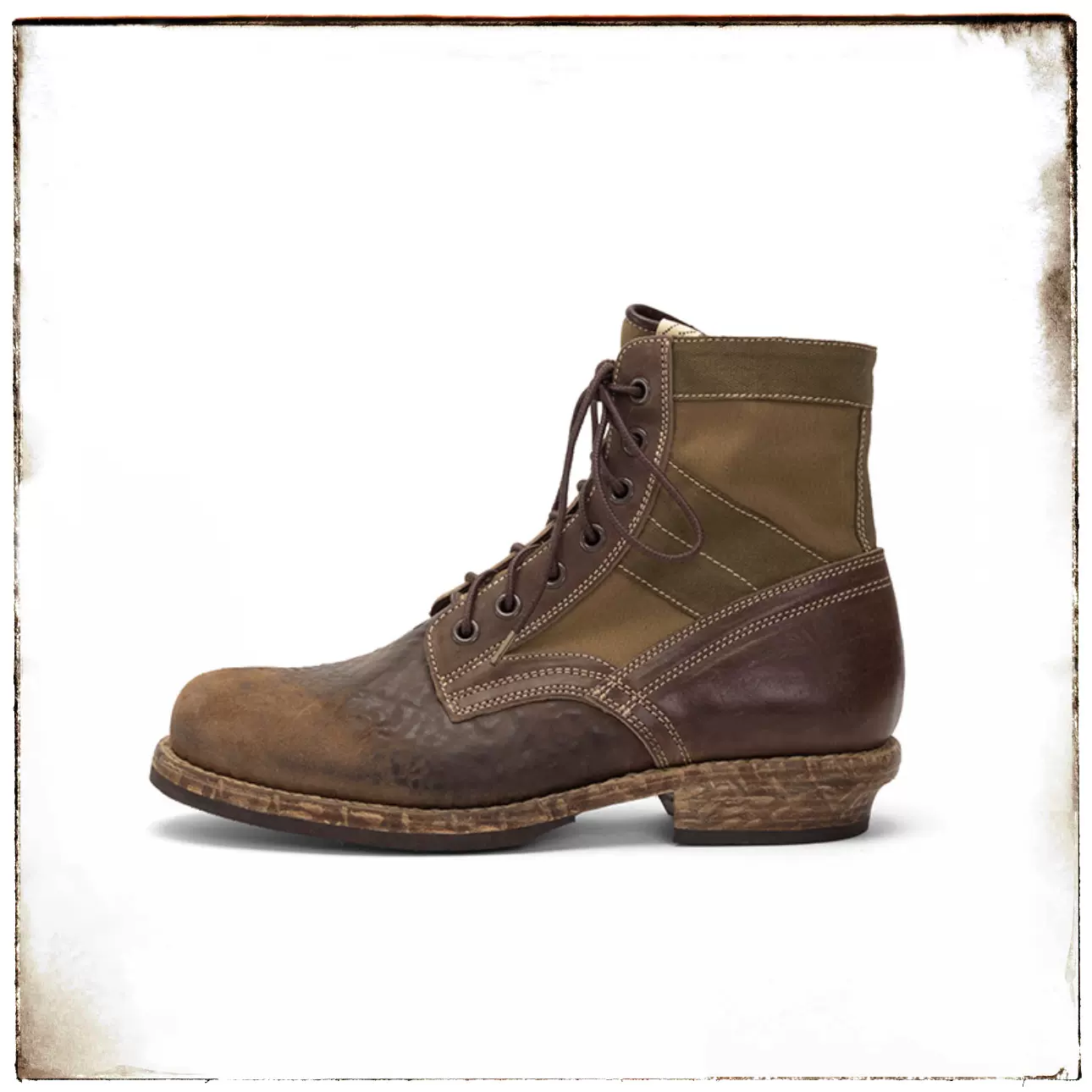 靴 VISVIm 靴 VISVIm 代购VISVIM 24SS 7 HOLE 73-FOLK 七孔破坏植鞣马皮