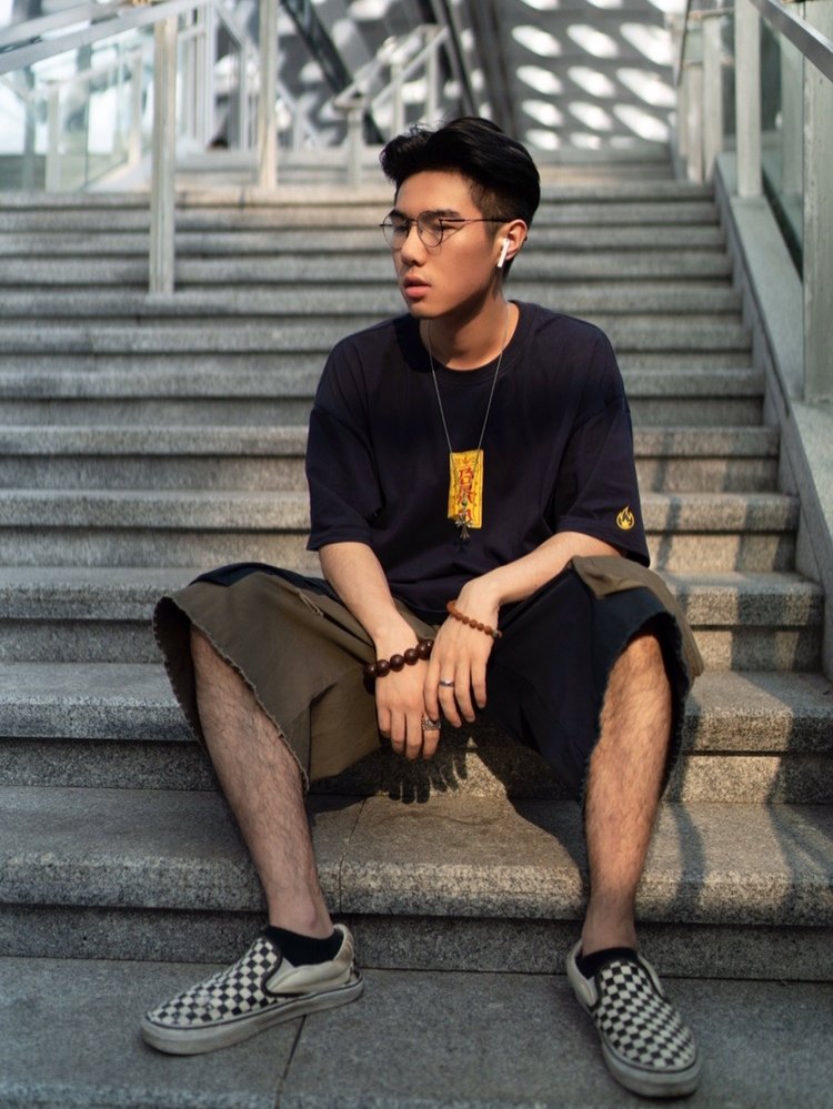 burnin 重磅纯棉印花短袖t恤