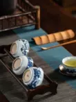Tách trà Kungfu, cốc chủ đồ đá, bát uống trà nam nữ, cốc cá nhân, sứ trắng xanh, cốc trà gốm, cốc đơn nhỏ, tách trà bình giữ nhiệt 1 lít Tách