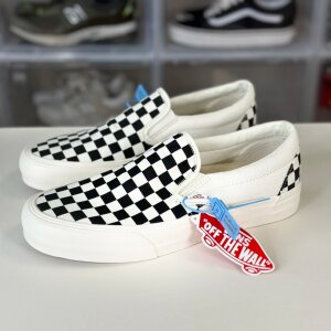 
Vans Classic Slip-on Non-slip Simple Checkerboard One-foot pedal Canvas Shoes
