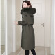 Parker Women's 2024 New Winter Hot Style Momase Rabbit Fur Removable Liner Long Haining Fur Jacket