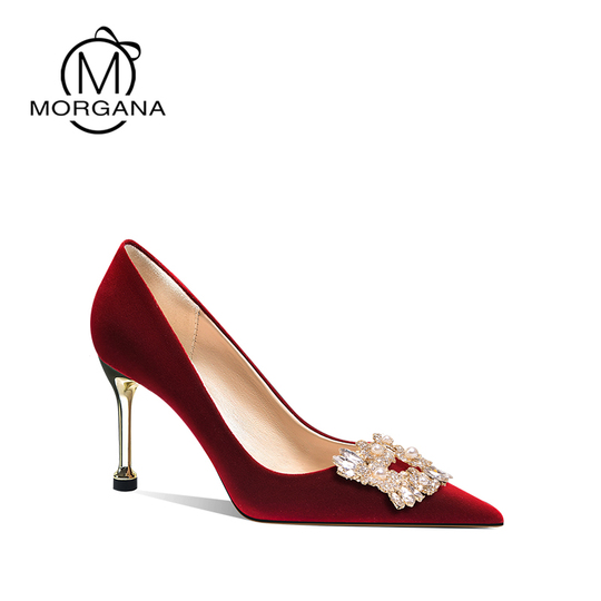 Zapatos de Novia Morgana Tacones Xiuhe con Pedrería